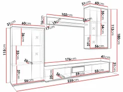 Stuemøbelsæt Genio (Hvid)