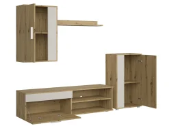 Stuemøbelsæt Houston 2087 (Artisan eg + Kashmir)