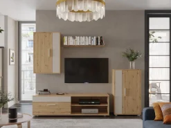 Stuemøbelsæt Houston 2087 (Artisan eg + Kashmir)
