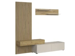 Stuemøbelsæt Houston 2086 (Artisan eg + Kashmir)