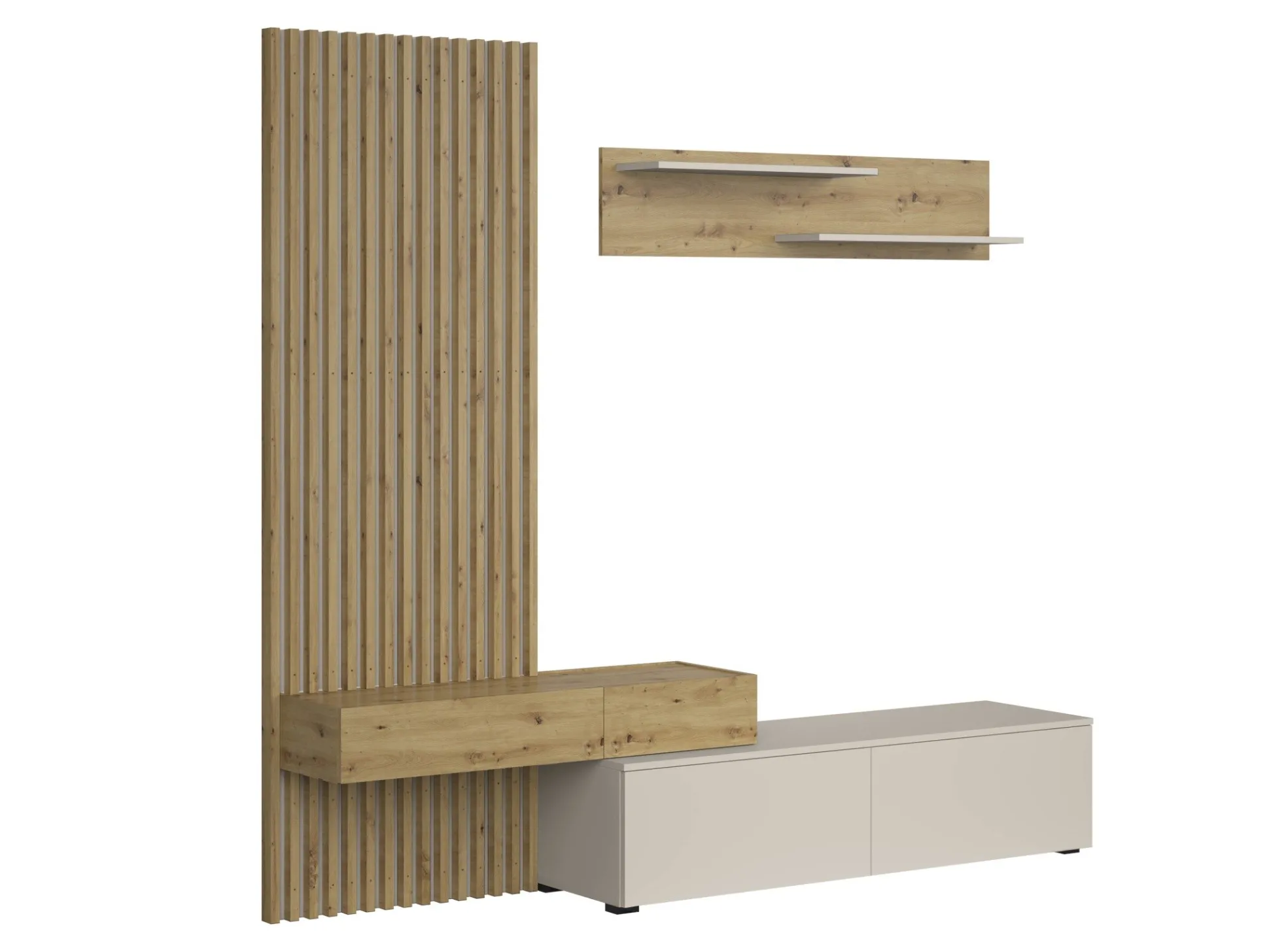 Stuemøbelsæt Houston 2086 (Artisan eg + Kashmir)