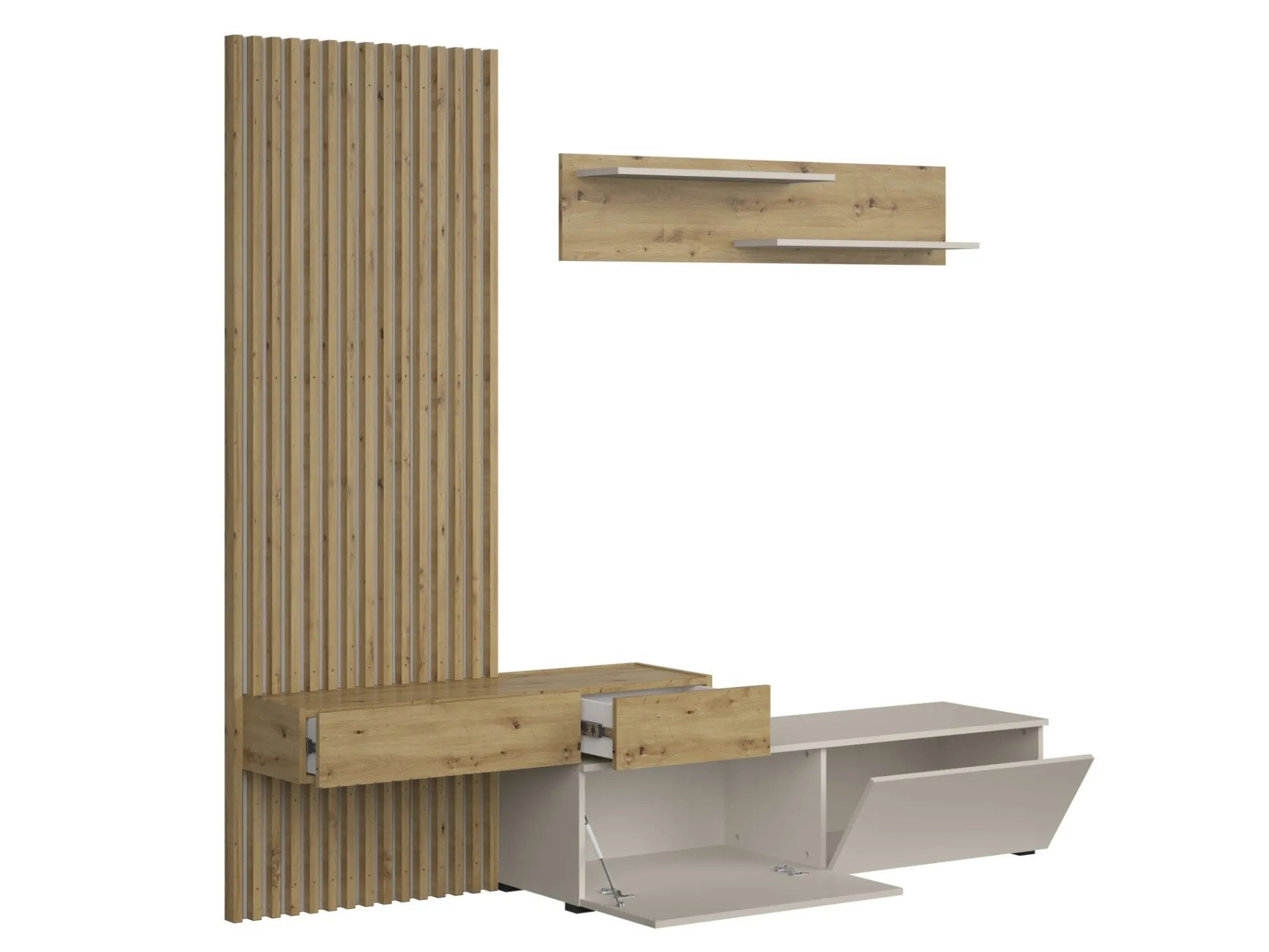 Stuemøbelsæt Houston 2086 (Artisan eg + Kashmir)