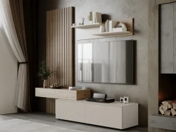 Stuemøbelsæt Houston 2086 (Artisan eg + Kashmir)