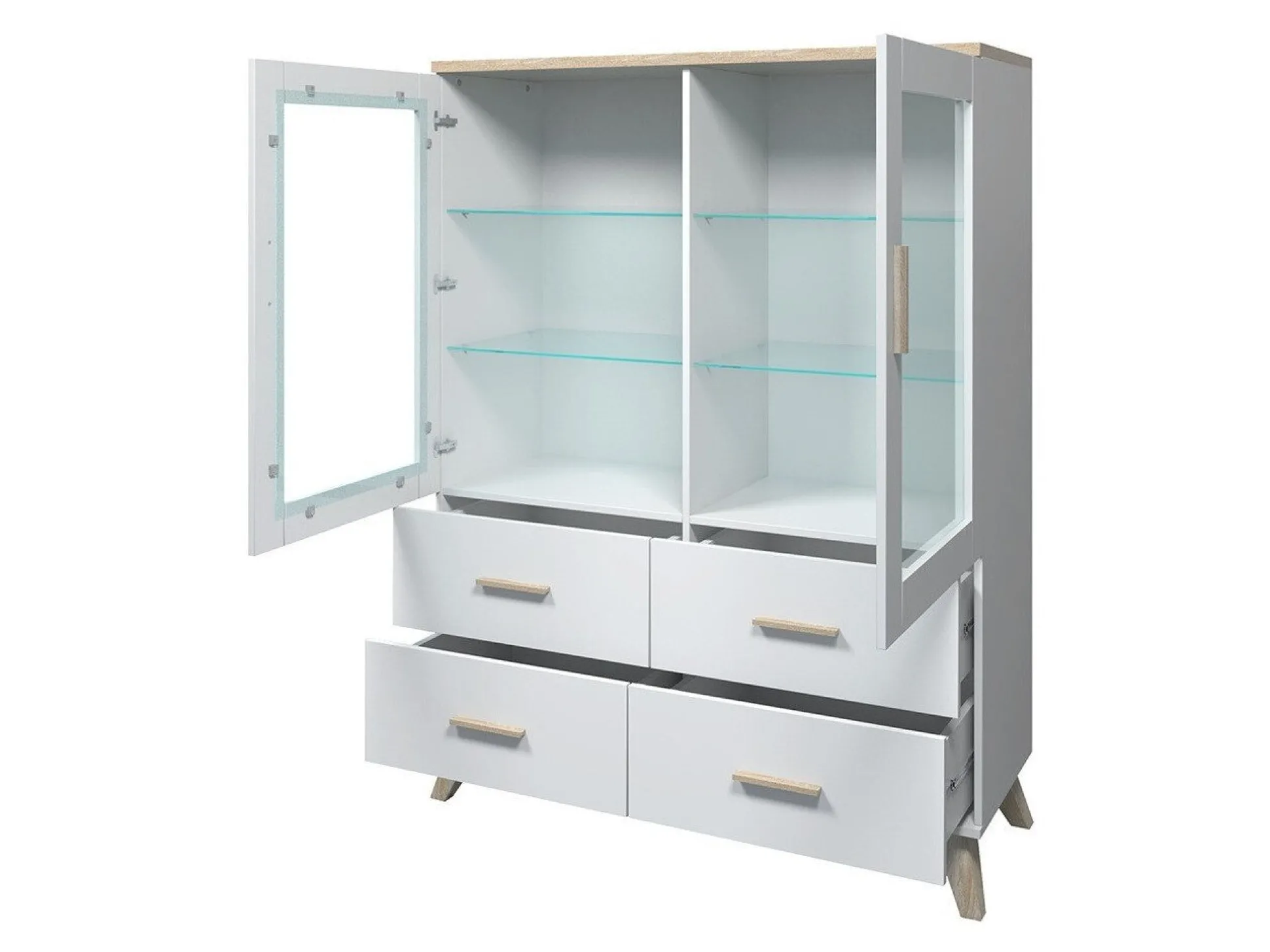 Stuemøbelsæt Larfloi 112 (Wotan eg + Sort)