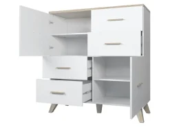 Stuemøbelsæt Larfloi 112 (Wotan eg + Sort)