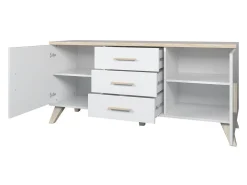 Stuemøbelsæt Larfloi 112 (Wotan eg + Sort)