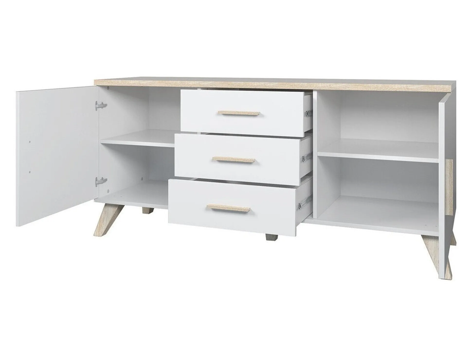 Stuemøbelsæt Larfloi 112 (Wotan eg + Sort)