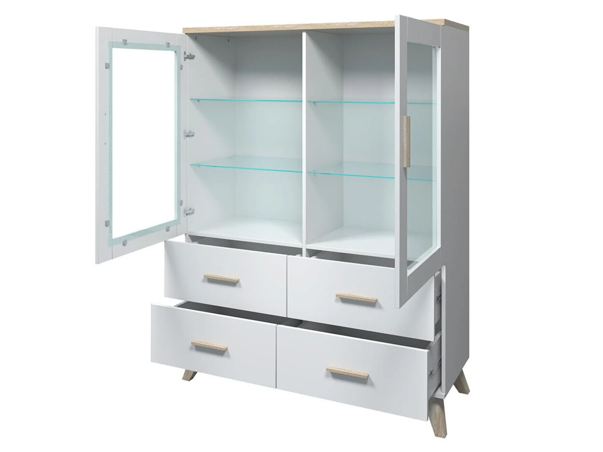 Stuemøbelsæt Larfloi 113 (Wotan eg + Sort)