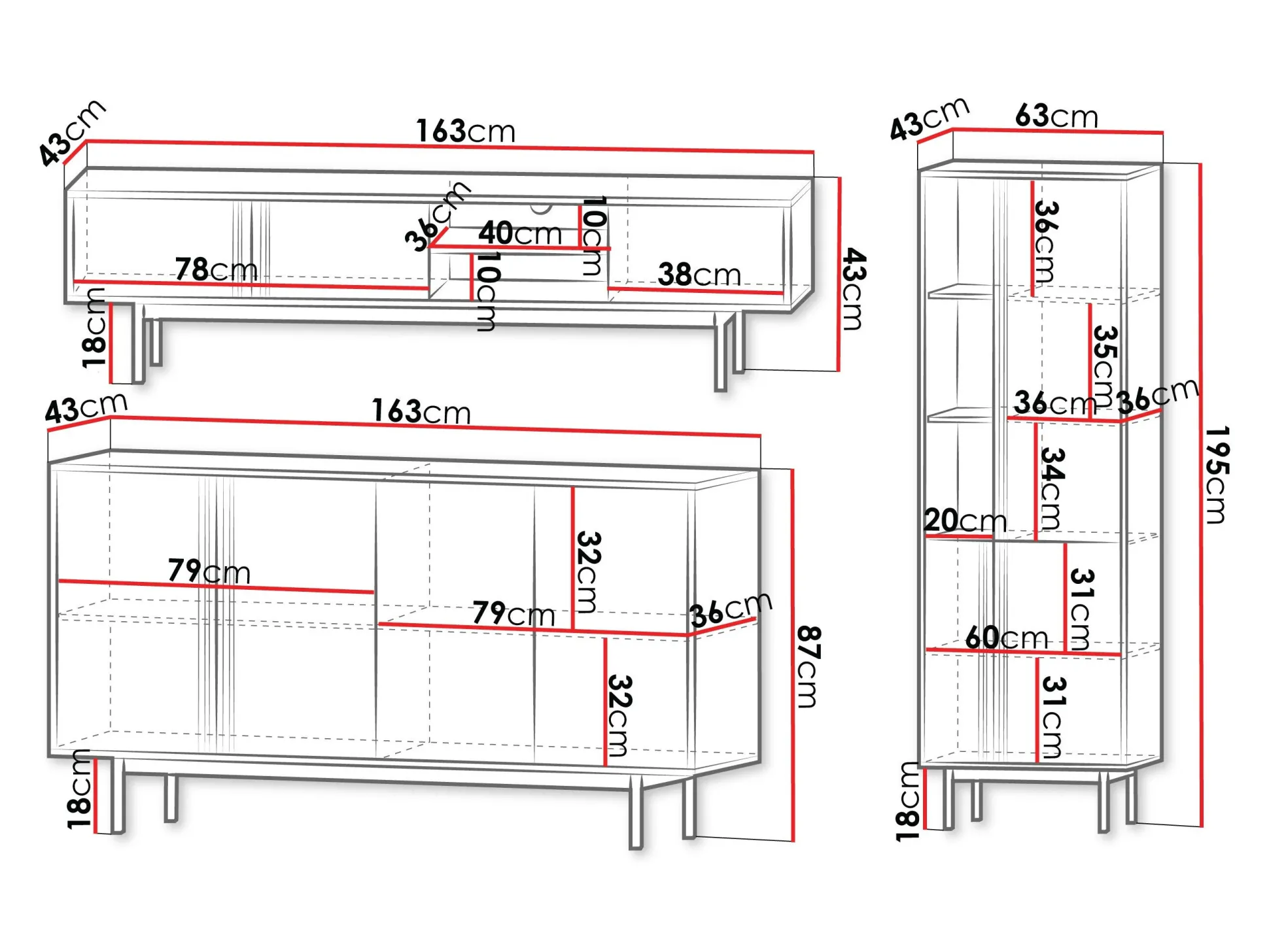 Stuemøbelsæt Levali 115 (Beige)
