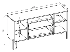Stuemøbelsæt Levtenu 118 (Egetræ)
