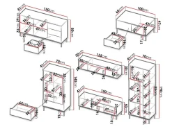Stuemøbelsæt Lomsore 107 (Hvid)
