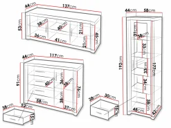 Stuemøbelsæt Lorelie 122 (Trøffel egetræ)