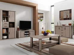 Stuemøbelsæt Lorelie 124 (Trøffel egetræ)