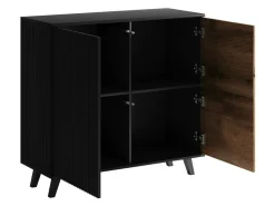 Stuemøbelsæt Luelia 108 (Sort + Wotan eg)