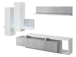 Stuemøbelsæt Lutiva 100 (Hvid + Beton)