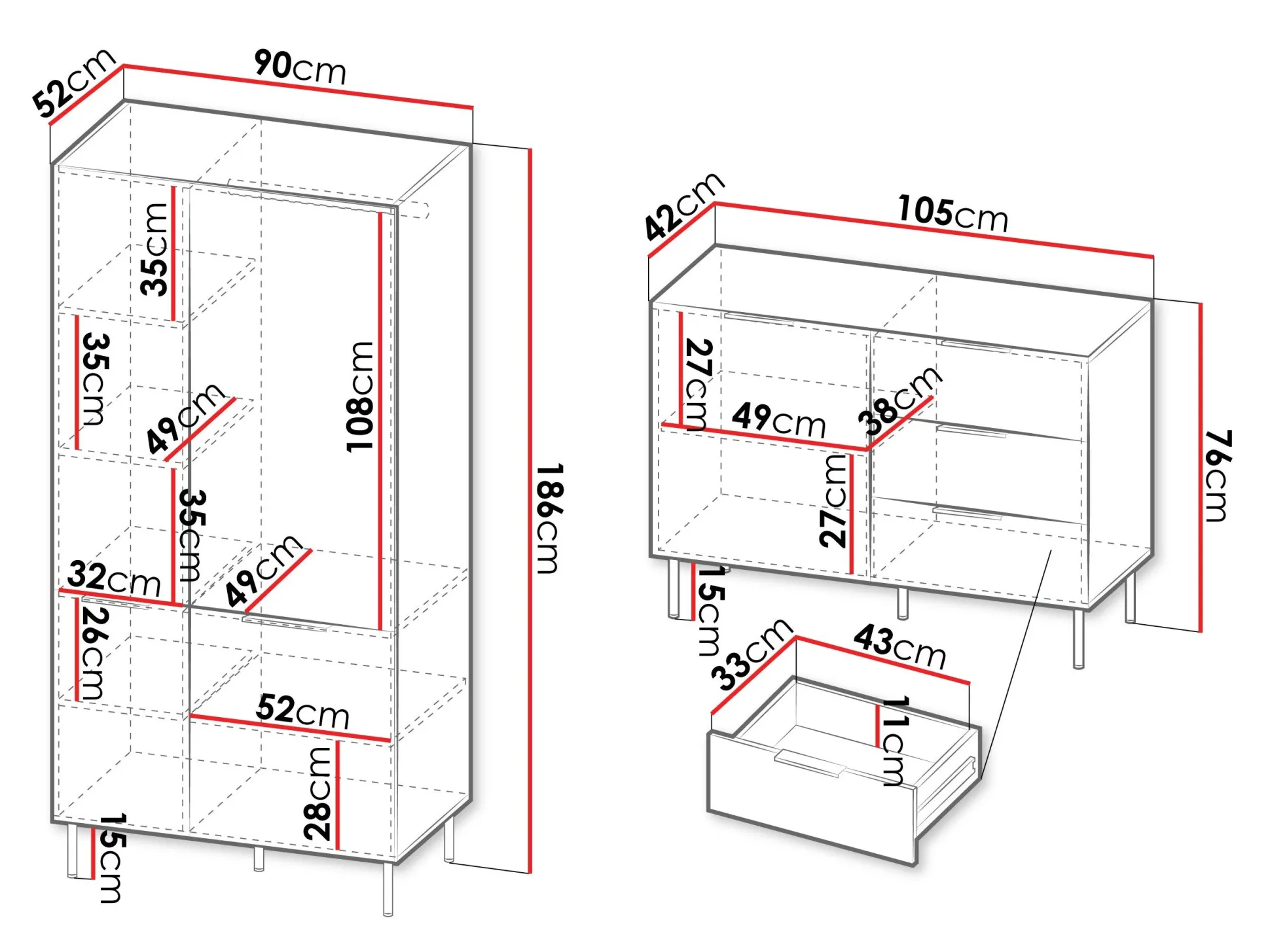 Stuemøbelsæt Mardalu 108