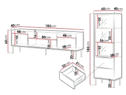 Stuemøbelsæt Merevai 107 (Kashmir)