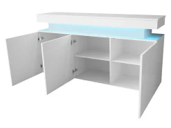 Stuemøbelsæt Monfero I (Hvid + Glansfuld hvid)