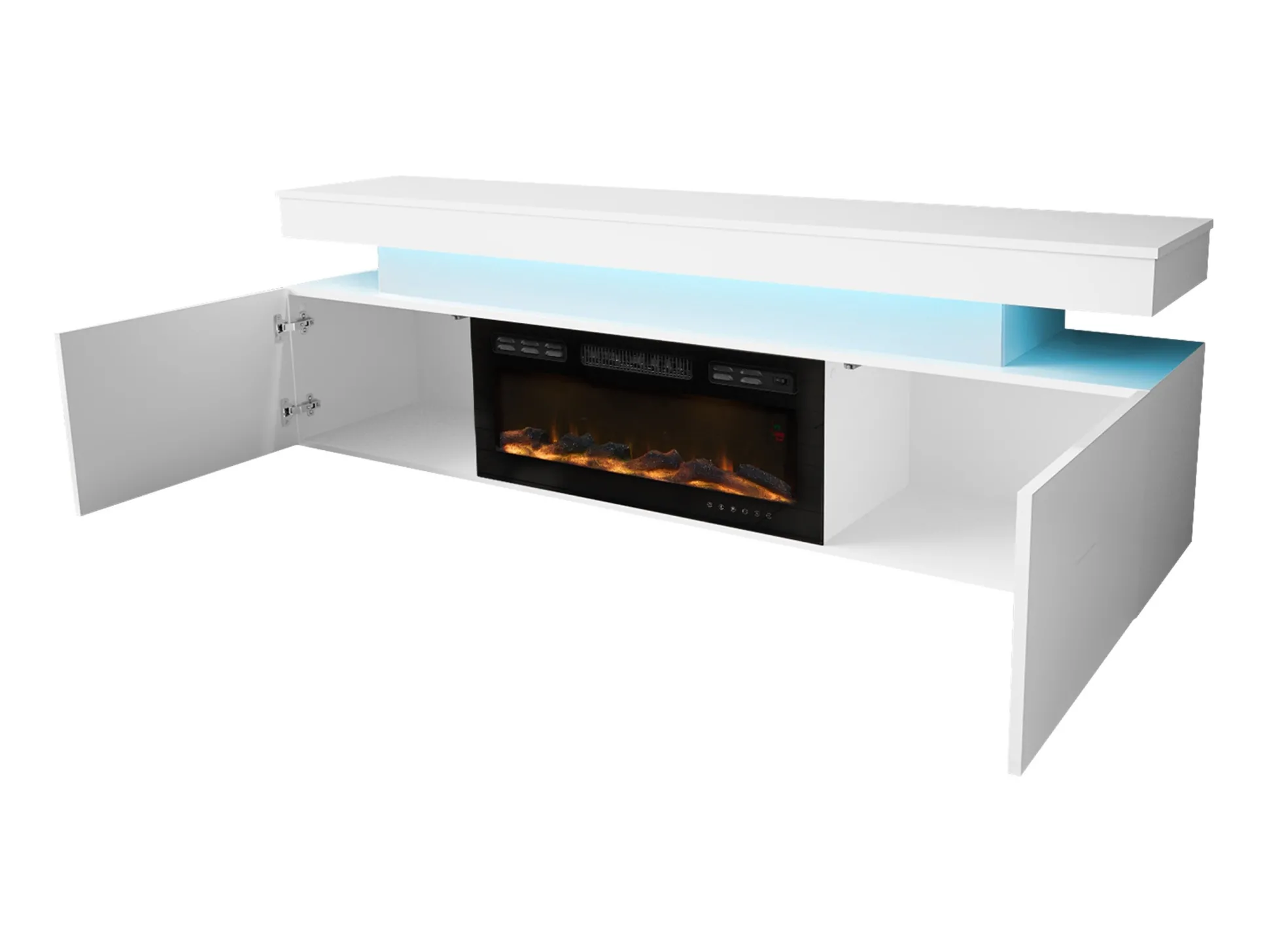 Stuemøbelsæt Monfero I (Hvid + Glansfuld hvid)