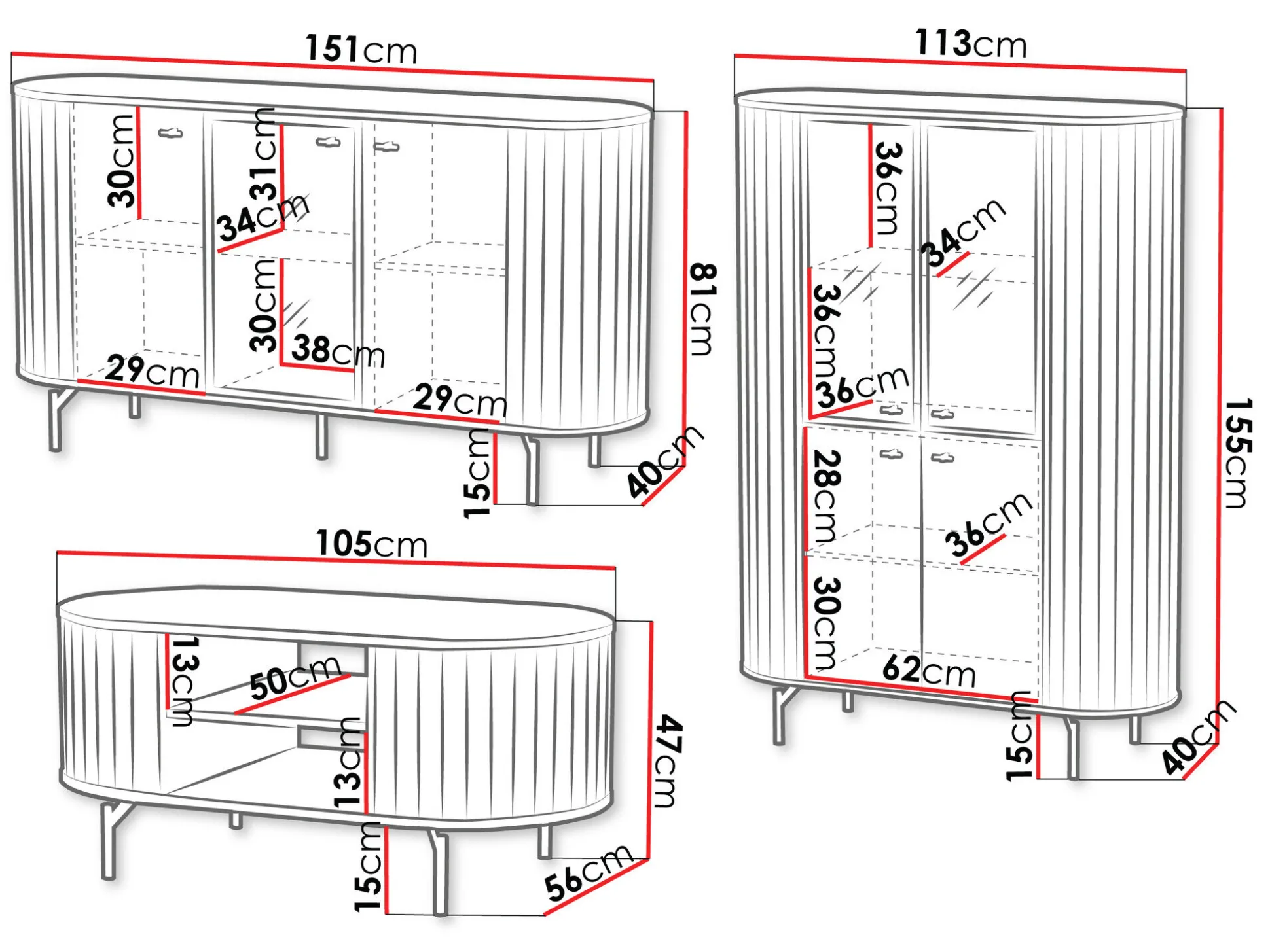 Stuemøbelsæt Novmono 122