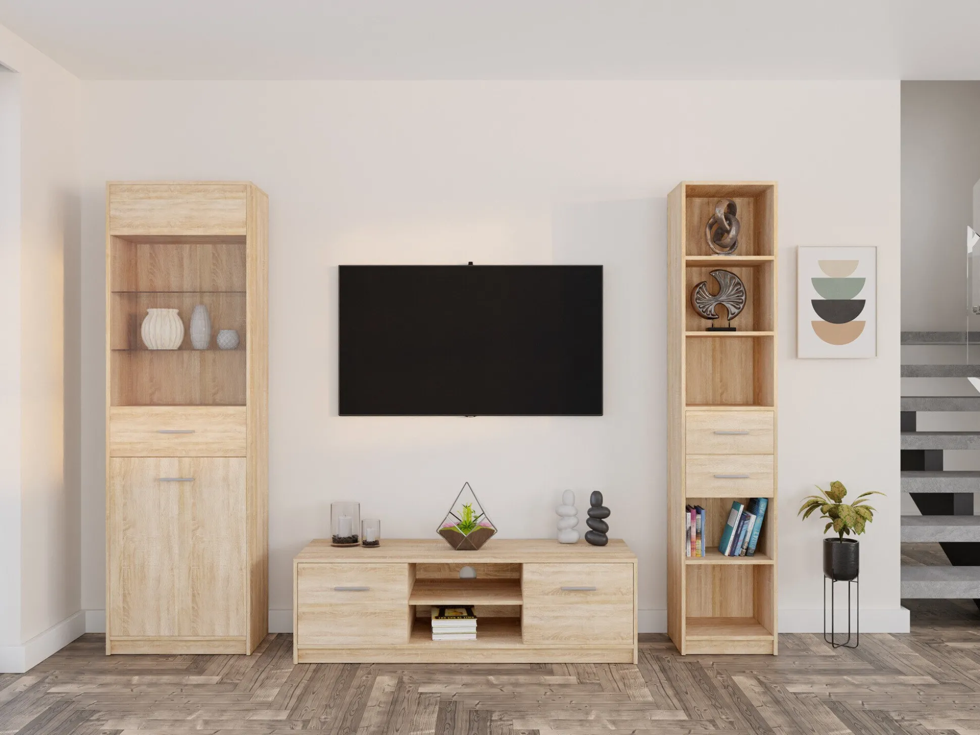 Stuemøbelsæt Novsore 163 (Sonoma eg)