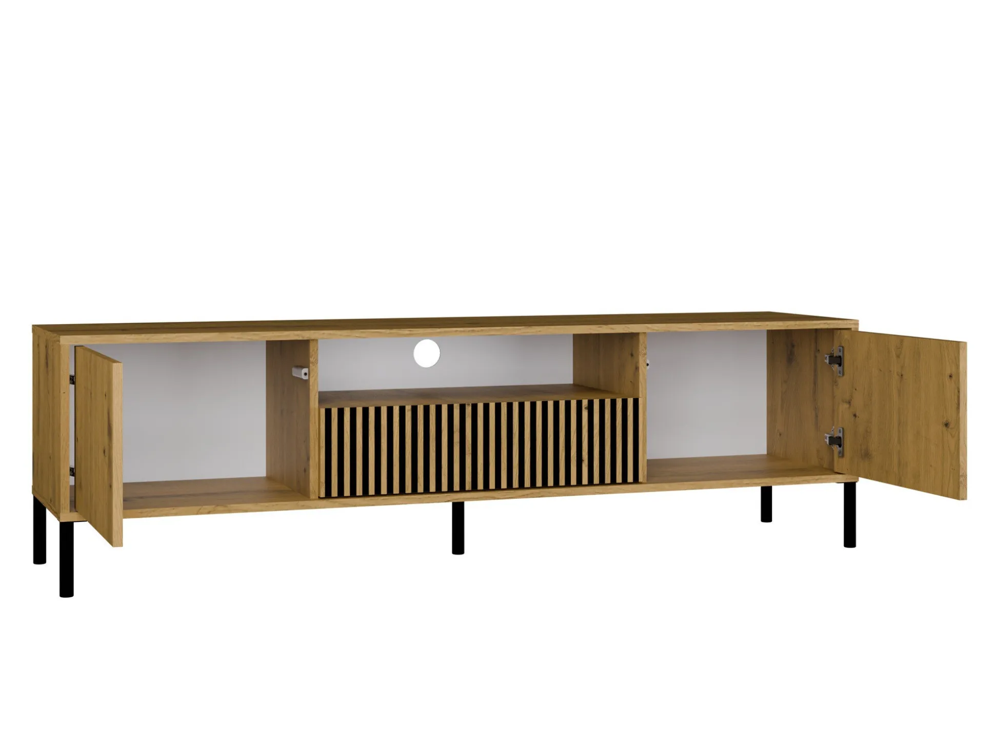 Stuemøbelsæt Orlsone 105 (Artisan eg + Sort)