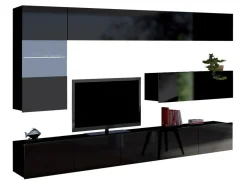 Stuemøbelsæt Remus IV (Sort + Blank sort)