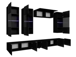 Stuemøbelsæt Remus V (Sort + Blank sort)