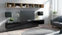 Stuemøbelsæt Remus XXXIII (Sort + Blank sort + Artisan eg)