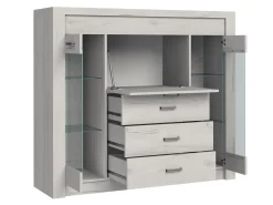 Stuemøbelsæt Serfeno 121 (Mørk aske)