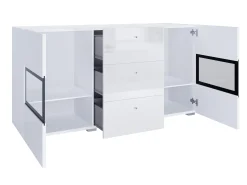 Stuemøbelsæt Serodeu 106 (Hvid + Glansfuld hvid)