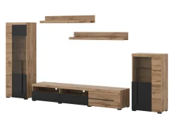 Stuemøbelsæt Sorciro 103 (Sort + Wotan eg)