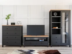 Stuemøbelsæt Sordoro 125 (Grafit + Artisan eg)