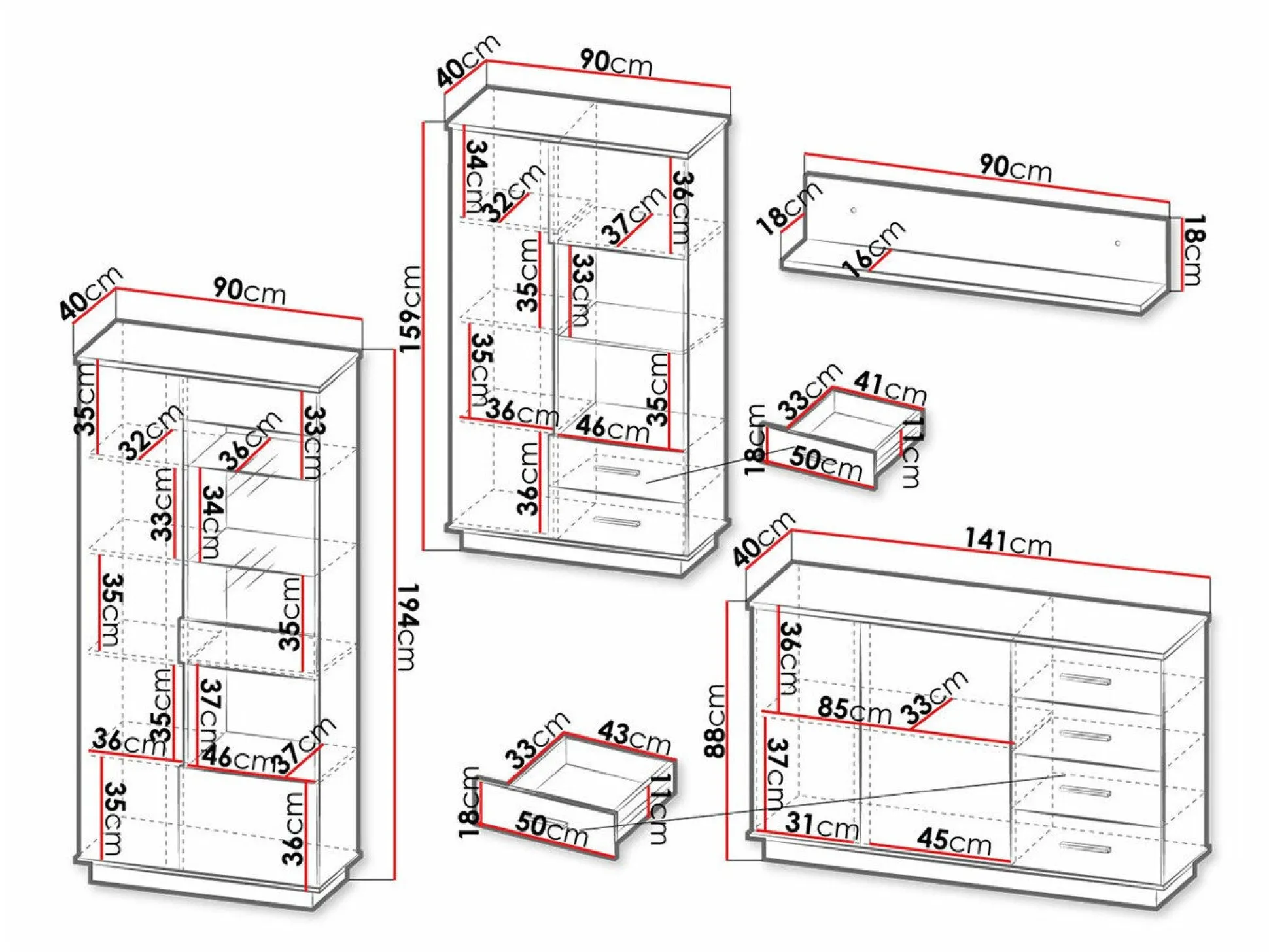Stuemøbelsæt Tenodeu 116