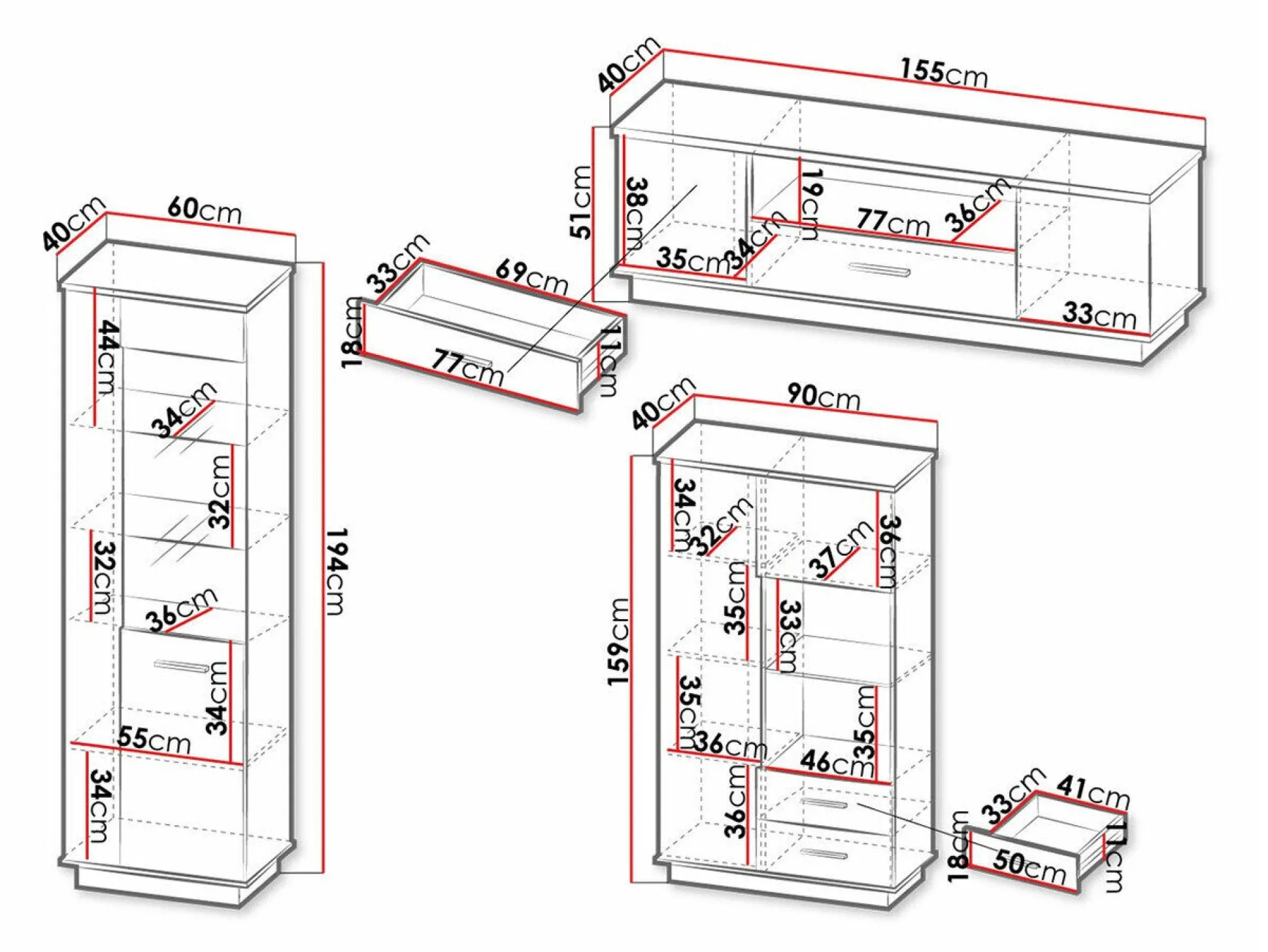 Stuemøbelsæt Tenodeu 114