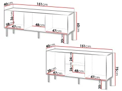 Stuemøbelsæt Tolfelo 105 (Beige)