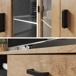 Stuemøbelsæt Tornola 117 (Hvid + Glansfuld hvid)