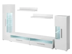 Stuemøbelsæt Torvire 107 (Hvid + Glansfuld hvid)