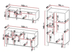 Stuemøbelsæt Veldome 103 (Kashmir + Egetræ)