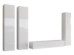 Stuemøbelsæt Vilrin (Hvid + Glansfuld hvid)