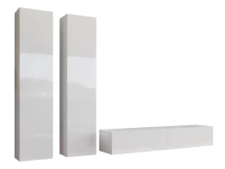 Stuemøbelsæt Vilrin II (Hvid + Glansfuld hvid)