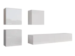 Stuemøbelsæt Vilrin IV (Hvid + Glansfuld hvid)