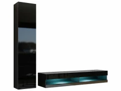 Stuemøbelsæt Vilrin VI (Sort + Blank sort)