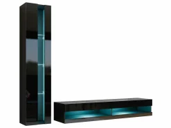 Stuemøbelsæt Vilrin VIII (Sort + Blank sort)