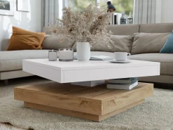 Transformer sofabord Comfivo Pisces (Wotan eg + Hvid)