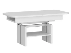 Transformer sofabord Ontario 121 (Hvid)