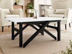 Transformer sofabord Oswego 151 (Hvid + Sort)