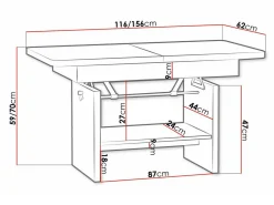 Transformer sofabord Stanton 108 (Triufel)