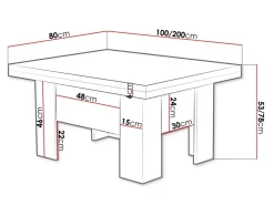 Transformer sofabord Stanton 102 (Sonoma eg)