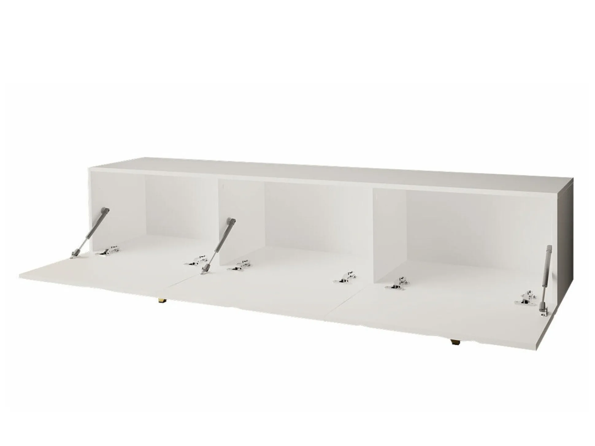 TV-bord Audis (Hvid + Glansfuld hvid)